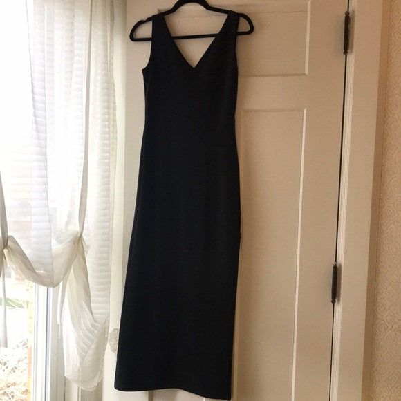 Formal event? Long black dress-diagonal stitching - Picture 3 of 10